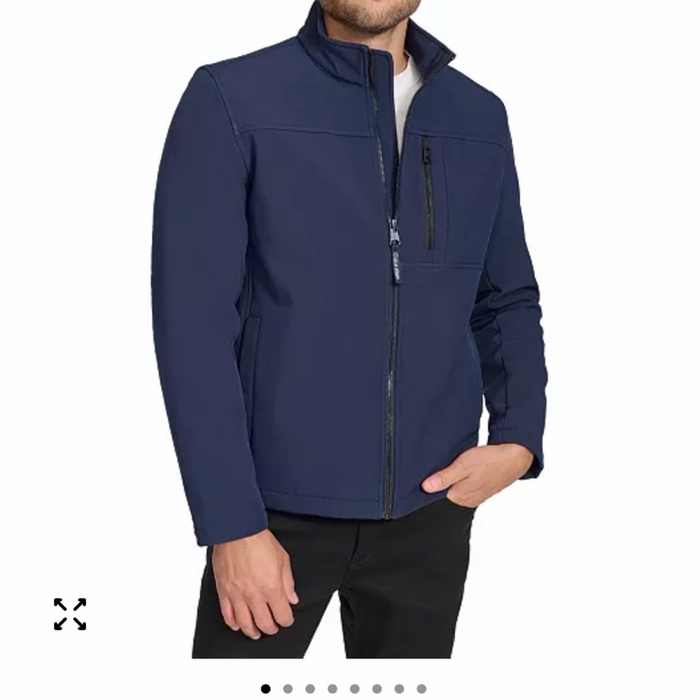 Men's Navy Calvin Klein  Softshell Jacket